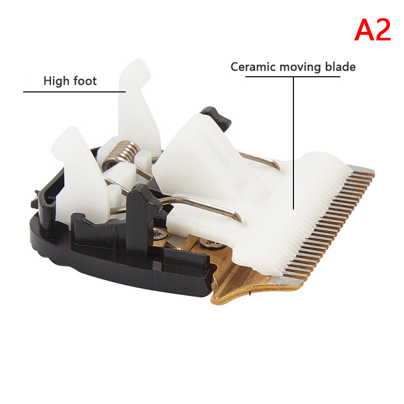 Cabelo Grooming Trimmer Head Clipper Blade, 24 dentes cortador, Shaver, acessórios universais, cerâmica original, substituição de titânio: Branco