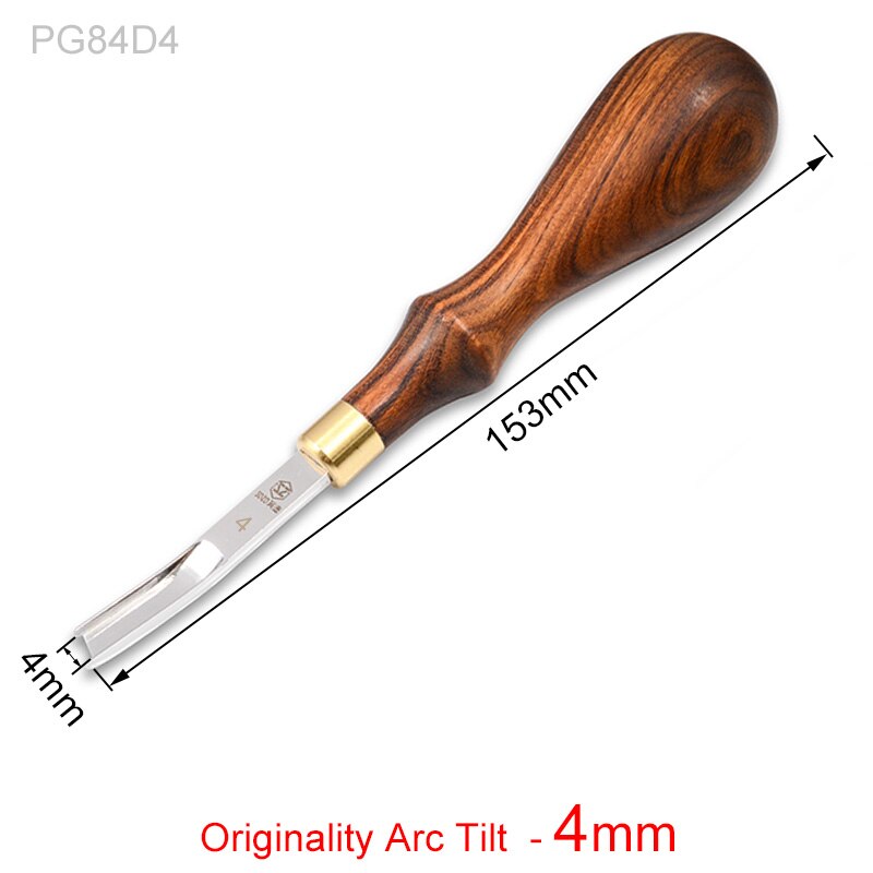 Leather Edge Beveler Skiving Tool, Wide Mouth Leathercraft Thinning Curved Angle Round Edge Shovel Craft Trimmer