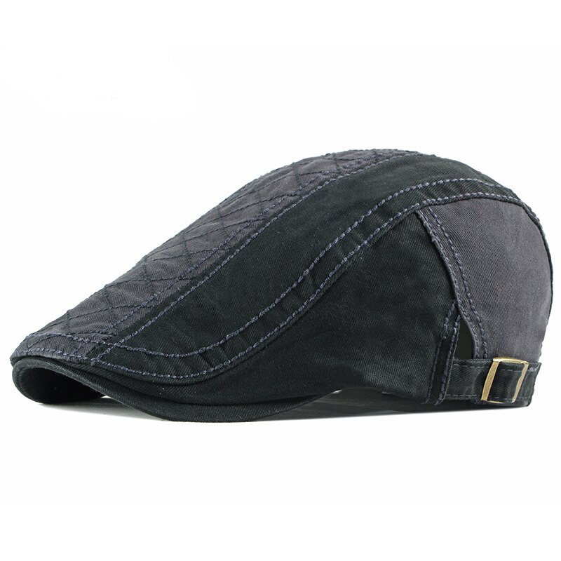 Czapka-Gorras planas de estilo clásico para hombre, gorros de estilo informal, Hip Hop, para primavera y otoño: GREY
