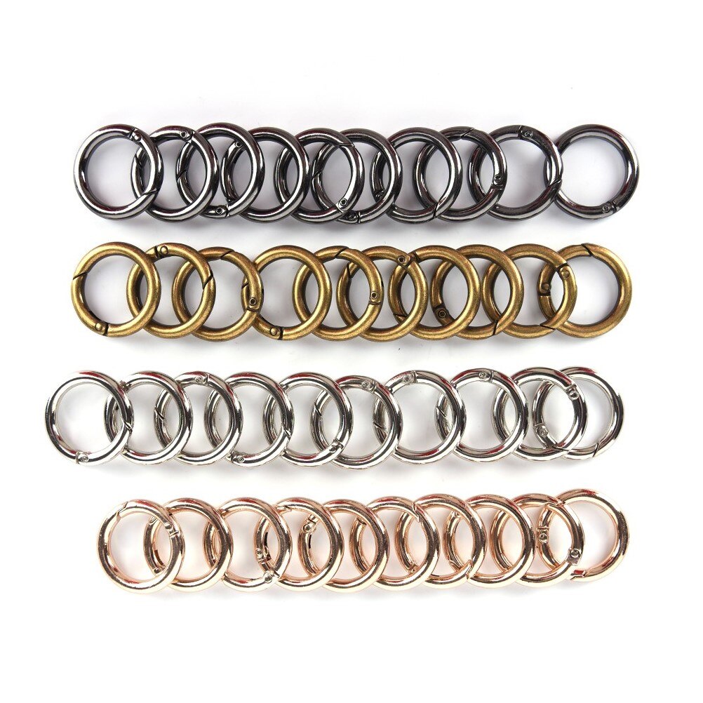 10 Stuks Metalen O Ring Te Openen Clap Voor Tassen Handtas Diy Snap Sluiting Claps Trigger Voor Handtassen Bandjes Voor Tas onderdelen Accessoires