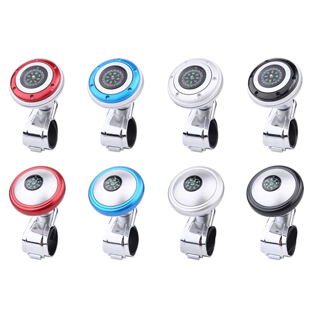 Stuurwiel Spinner Knop Met Kompas Universele 360 Graden Rotatie Metalen Power Handvat Bal Booster Voor Auto Auto Auto Auto