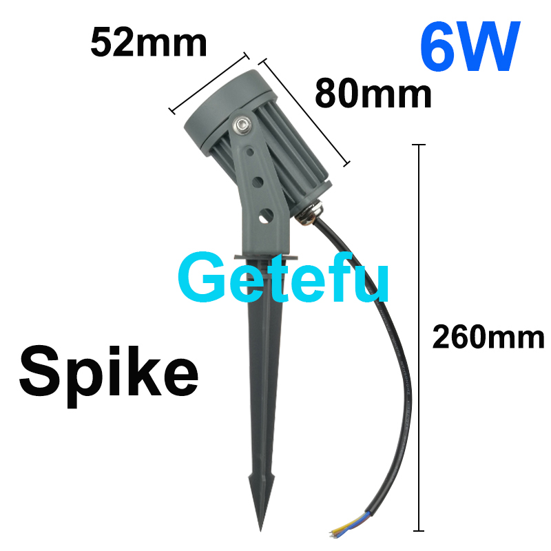 Foco LED al aire libre impermeable IP65 lámpara de pared ángulo estrecho reflector LED 3W 10W lámpara de punto de larga distancia lámpara de arandela de pared