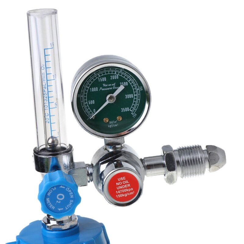 Druk Zuurstof Regulator O2 Drukregelaar Gauge Meter Flow Gauge