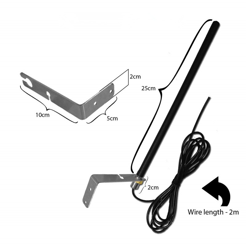 Antenne 433 MHz antenne 433 MHz pour porte de garage amplificateur de Signal Radio répéteur sans fil, antenne de contrôle de porte 433.92mhz