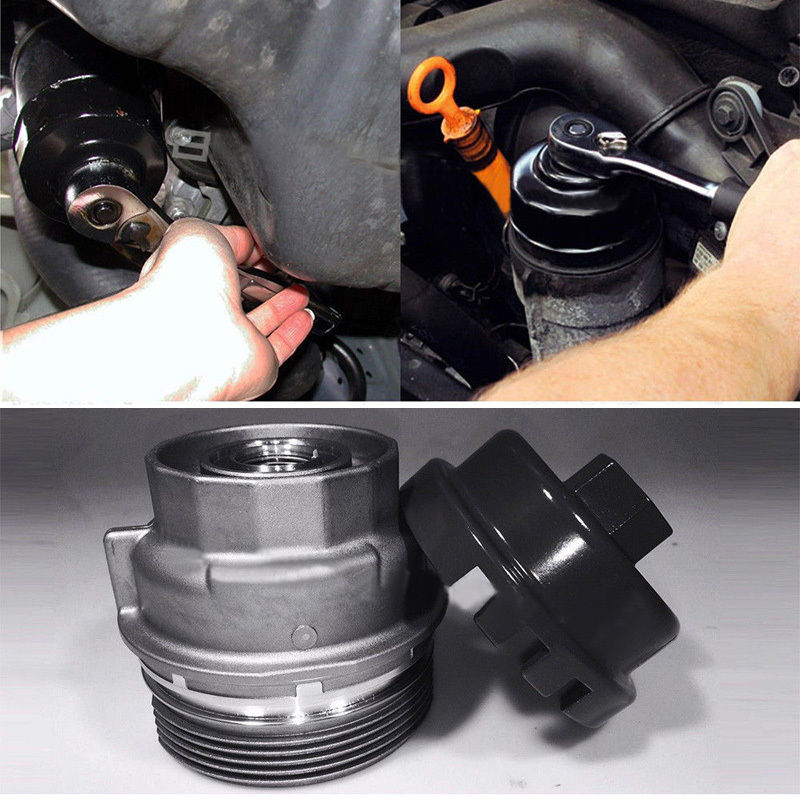 48Mm Oliefiltersleutel Cap Behuizing Tool Remover 14 Fluiten Universele Voor Toyota Auto Reparatie Tools Verstelbare Car Auto accessoires