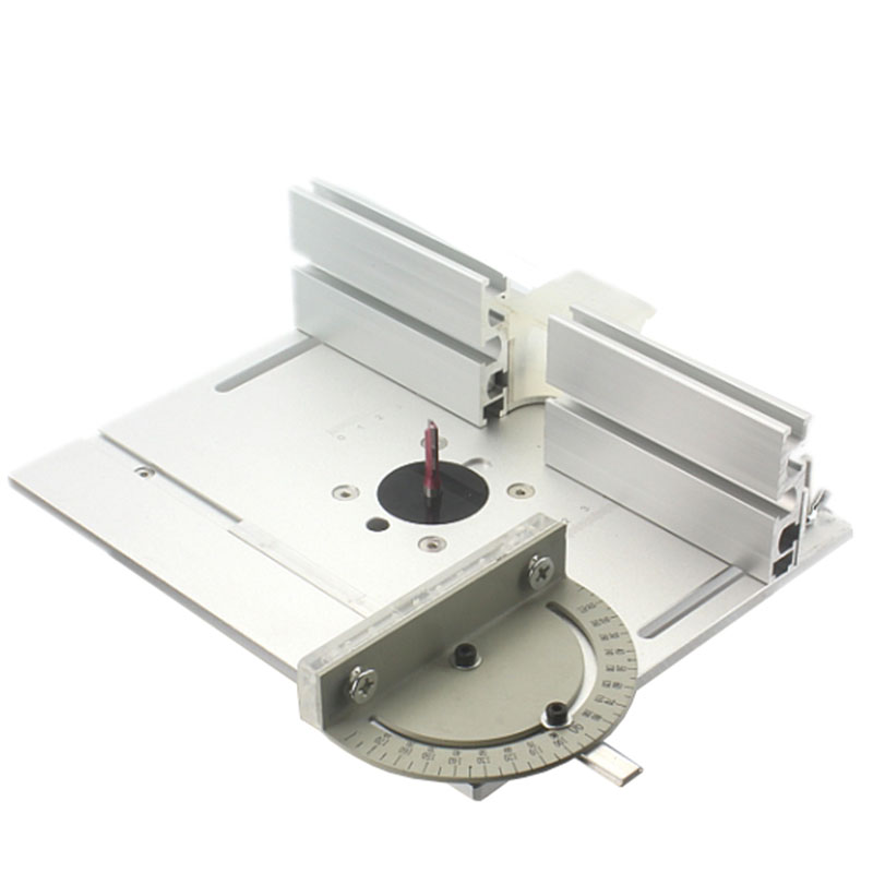 Router Table Insert Plate Woodworking Benches Table Saw W Miter Gauge Guide Aluminium Profile Fence Sliding Brackets