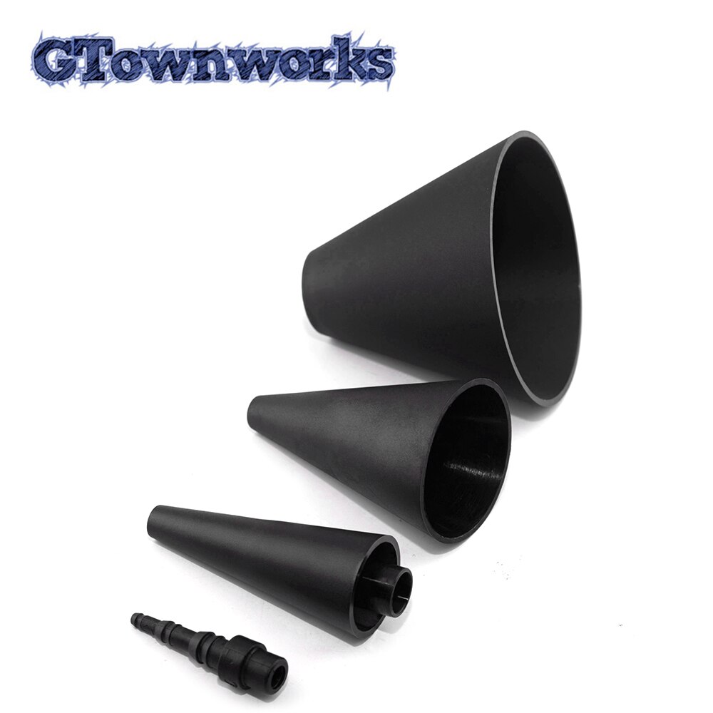 4pcs Smoke Machine Interface Converter Adapter Cone Set Exhaust Air Inlet Gas Leakage Locator