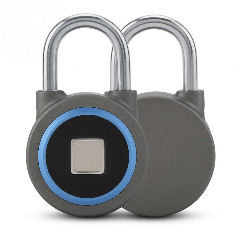Genopladelig hængelås nøglefri tyverisikringslås trådløse smarte låse mobiltelefon bluetooth app kontrol rygsække lås