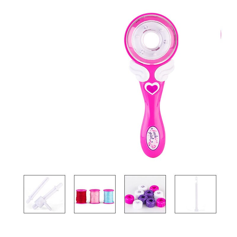 DIY Electric Automatic Hair Braider Three Strands Hair Braiding Machine DIY Hair Styling Tools Adult Kids Hair Braiding Tools: Pink 2 with box