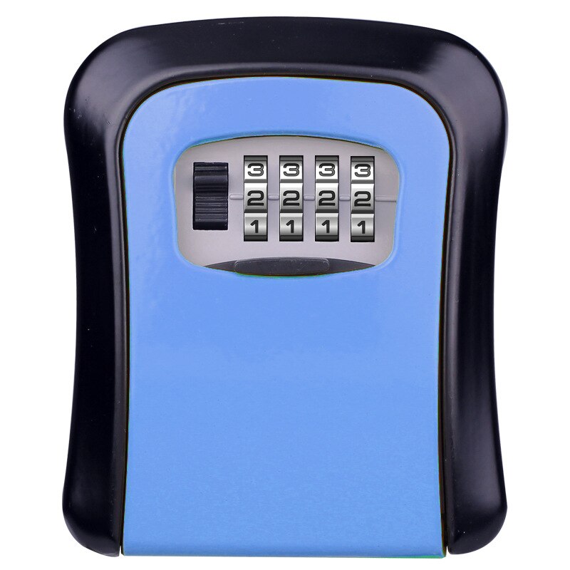 Wall Mount Key Storage Secret Box Keychain Holder Organizer 4 Digit Combination Password Security Code Lock No Key Home Safe: G2 blue