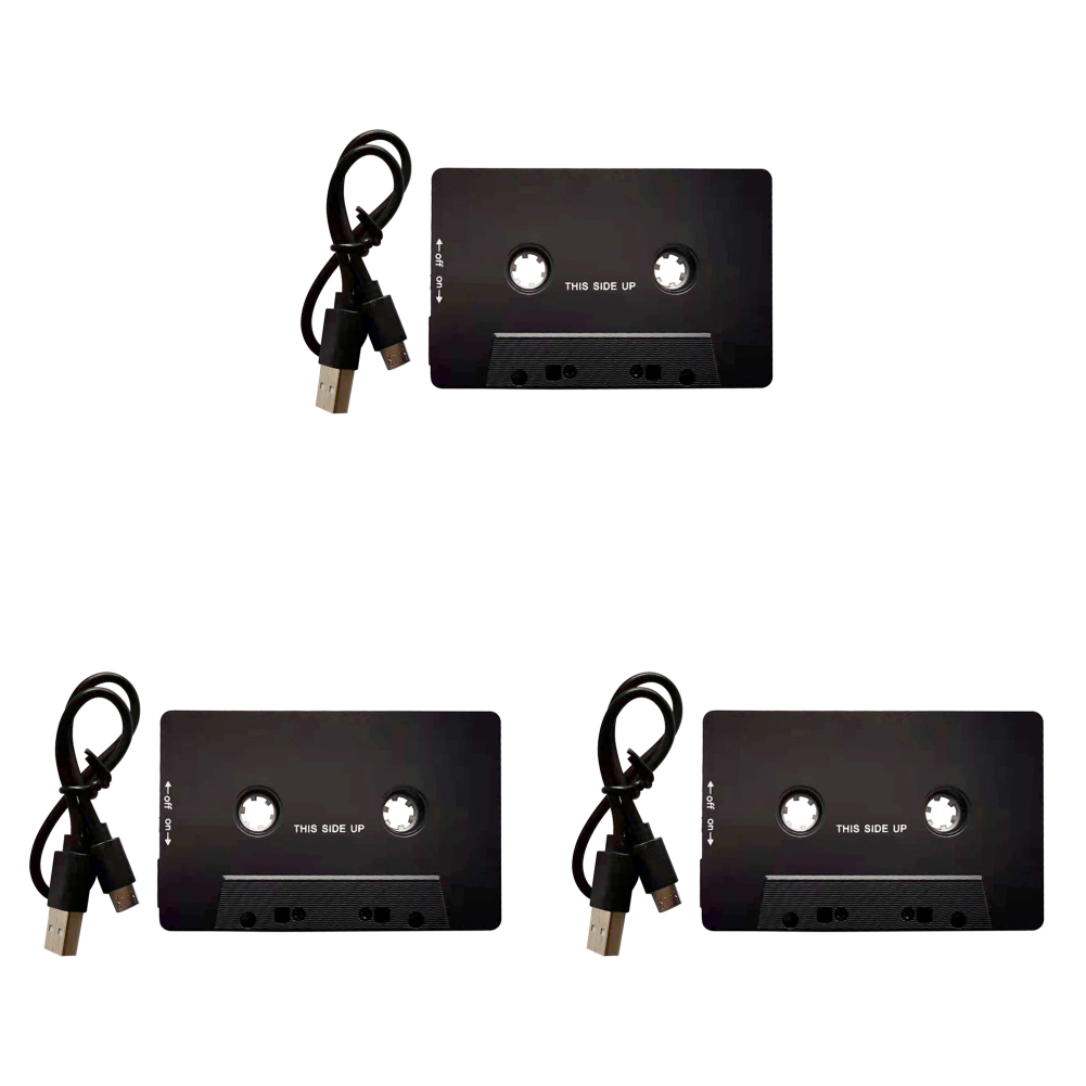 Cassette Adapter Bluetooth-compatibele Aux Stereo Auto Universele Car Audio Cassette Tape Aux Stereo Adapter voor MP3 Speler: WHITE