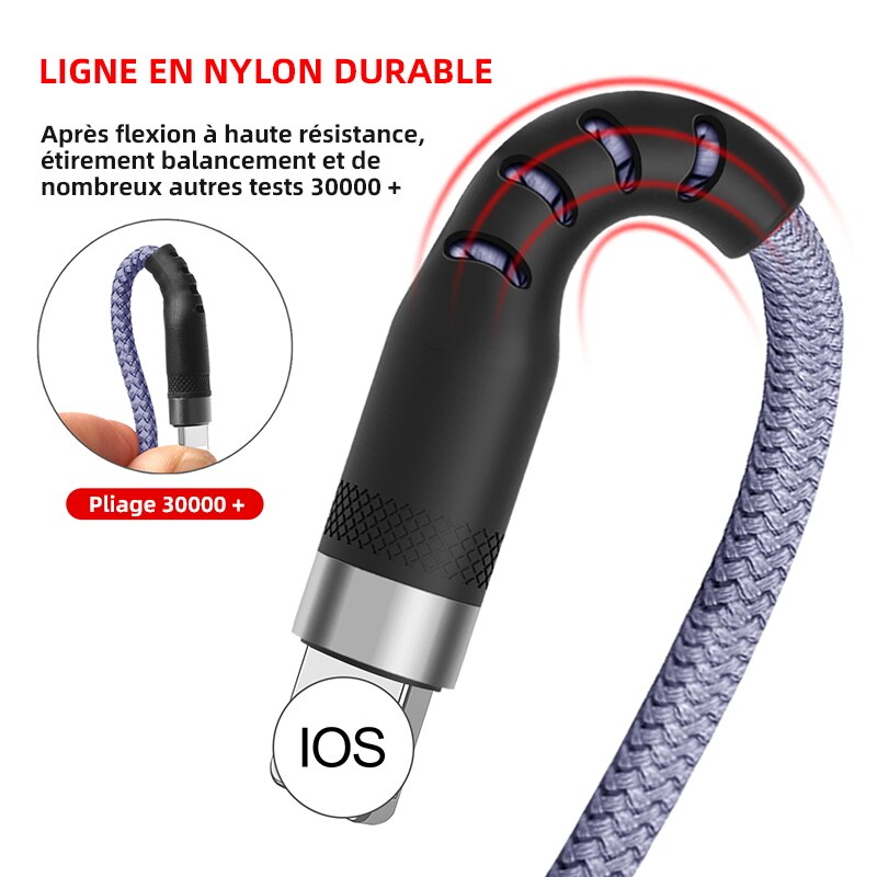 Usb-c-kabel für iphone 11, 12 , 13 Profi , 20w (schnellladefunktion), Apfel iphone-kabel 8 ipad pd-ladegerät 6s usb-typ-c-kabel, ios-datenkabel