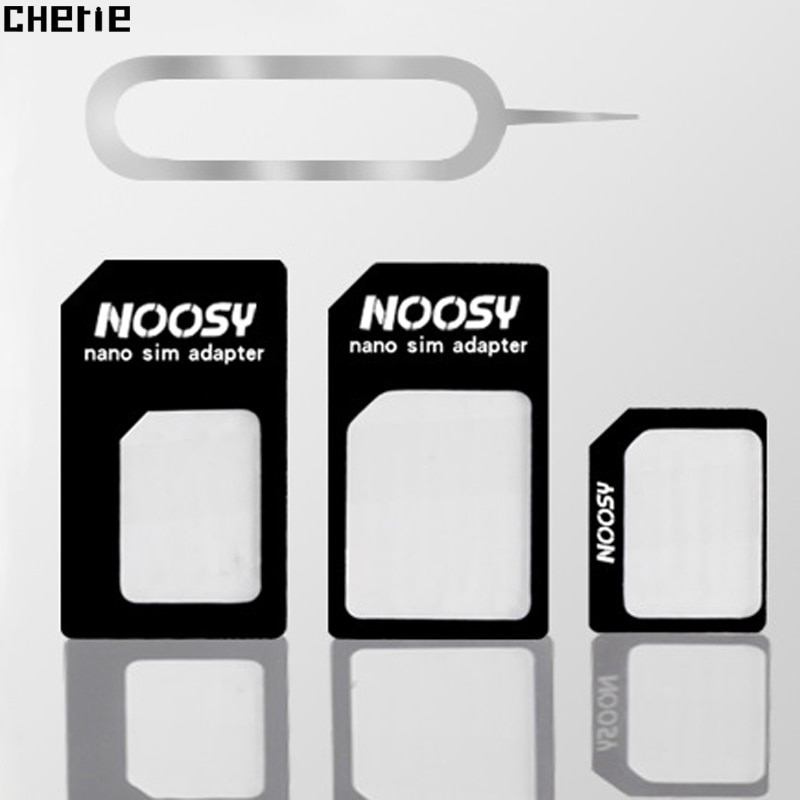 Cherie Universal 4 in 1 Sim Card Adapter Transformation 4 Sim Card Connector To Micro Standard For iPhone Samsung Xiaomi Huawei
