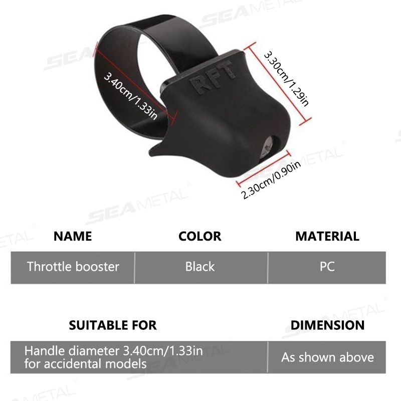 SEAMETAL Assistente acceleratore per moto Maniglia Acceleratore Booster Cruise Control Grip Pollice Polso Risparmio di manodopera Impugnatura per moto Dot