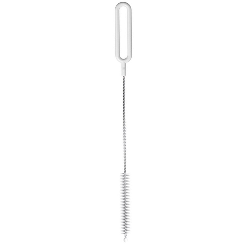 Cepillos para biberón reutilizables, cepillos limpiador de paja, acero lavado pajita, cepillos de limpieza, cepillos: Blanco