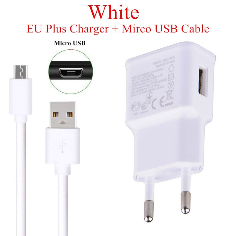 Schnelle Ladegerät Adapter Mikro USB kabel Für Huawei Ehre 10i 10 lite 8A 8C 8X 8S Y5 Y6 Y7 P Clever microusb Reise ladung draht: weiß