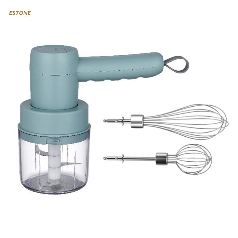 Wireless Electric Handheld Hand Mixer Frappe Milk Coffee Egg Frother Grinder Home House Dining Food Processor Tools 425B: Blue