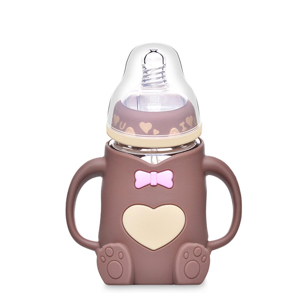 Baby Bottle Anti Colic Air Standard Diameter Infant Nursing Bottle Feeding Cup With Grip And Neck Nipple Baby Feeding Bottle: 1
