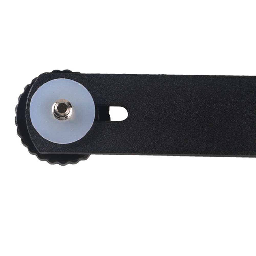 Del basamento Doppia Testa doppio Foro del veloce Lampada Luce Speedlite Staffa 1/4 Vite DSLR Supporto Del Supporto in Metallo Nero Della Macchina Fotografica Universale Treppiede