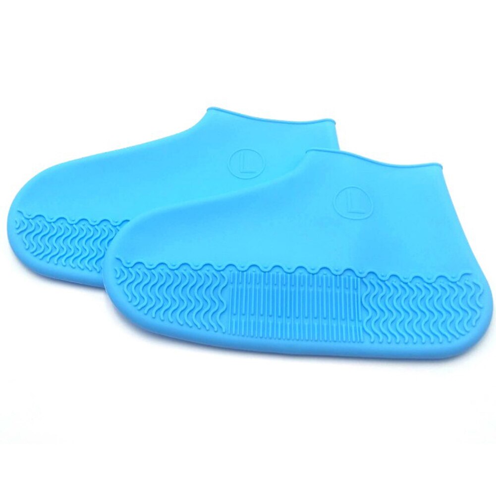Silicone imperméable chaussures couvre cyclisme pluie réutilisable couvre-chaussures Silicone Latex élastique chaussure couverture chaussures organisateurs beignet