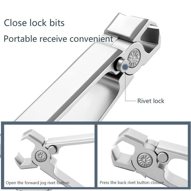 Wide Jaw Nail Clippers Stainless Steel Manicure Cutter Thick Hard Toenail Fingernail Scissors Trimmer Tools