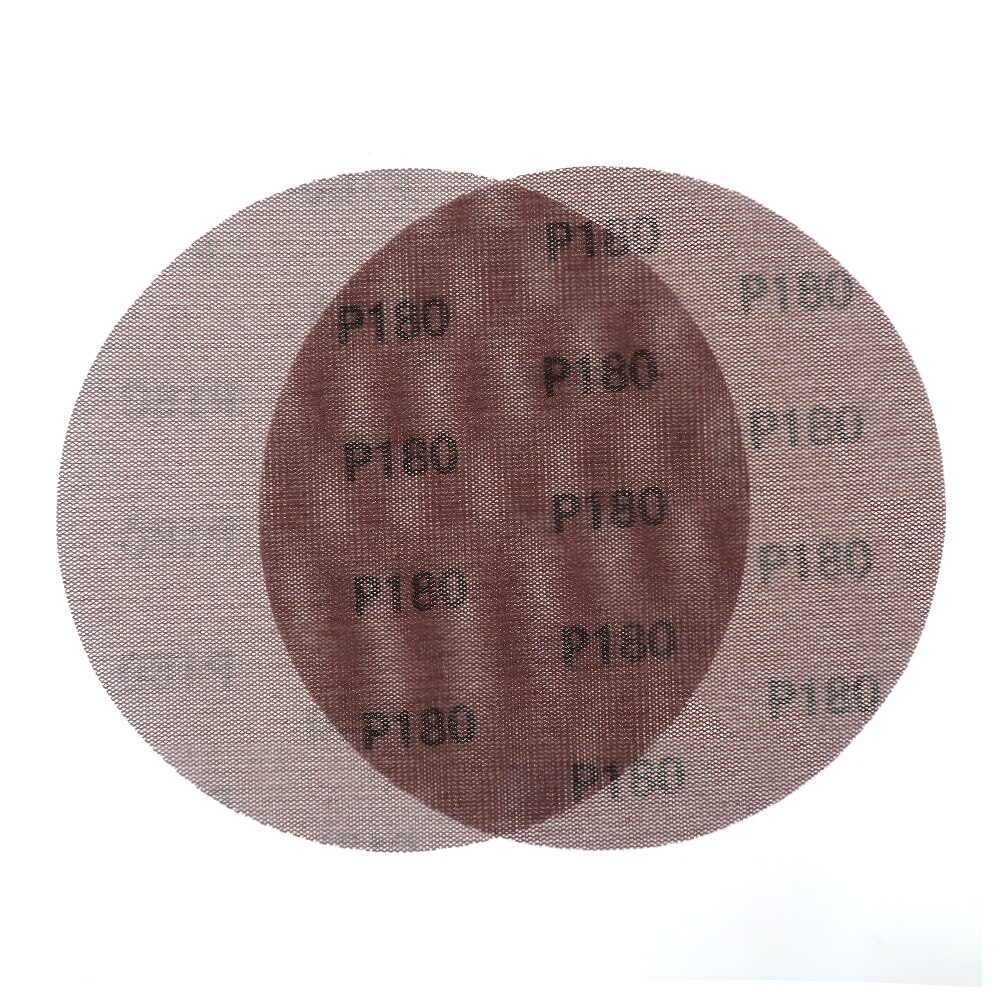 10pcs 9Inch 220mm Mesh Grip Discs Dust Free Grid Line Abrasive Mesh Sanding Discs Sand Paper Hook and Loop Dry Sanding: 180 Grit