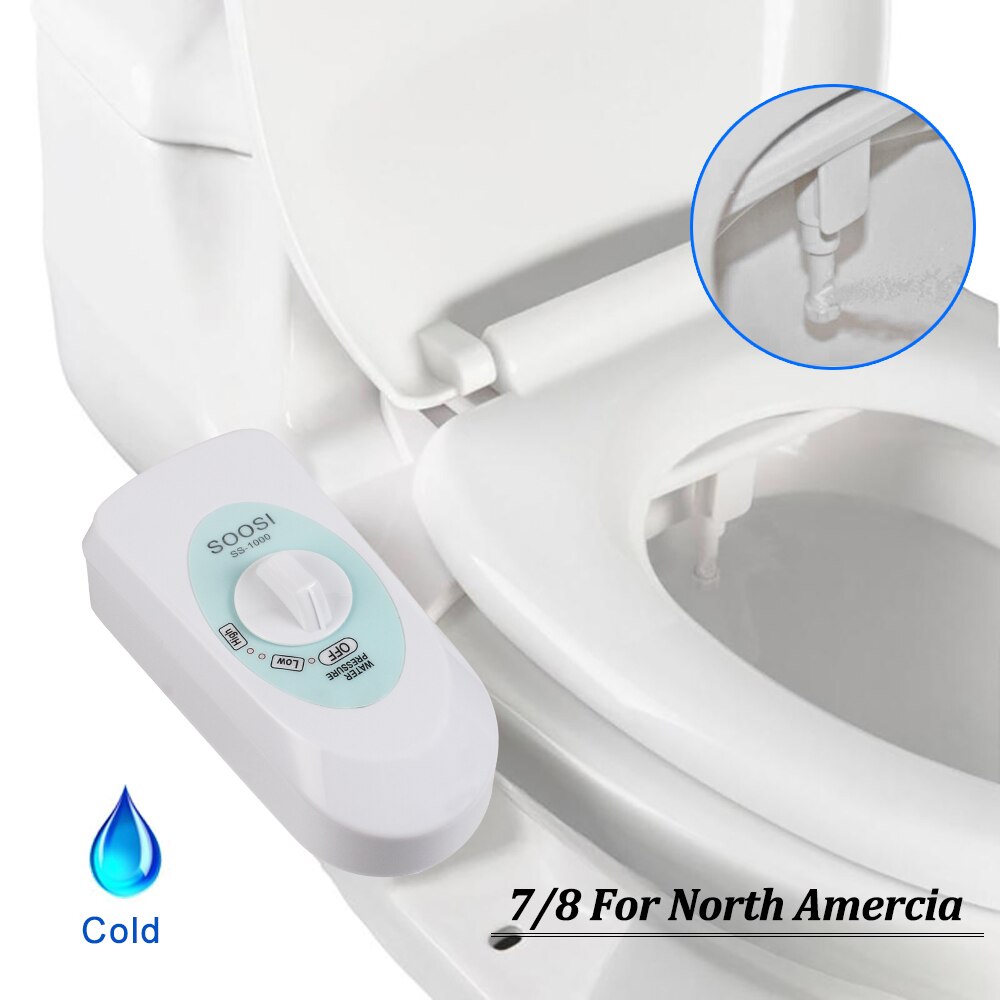 bidet non elettrico attacco sedile wc con ugello autopulente ugello singolo lavaggio musulmano doccia meccanica semplice: SS-1000 7 8 America