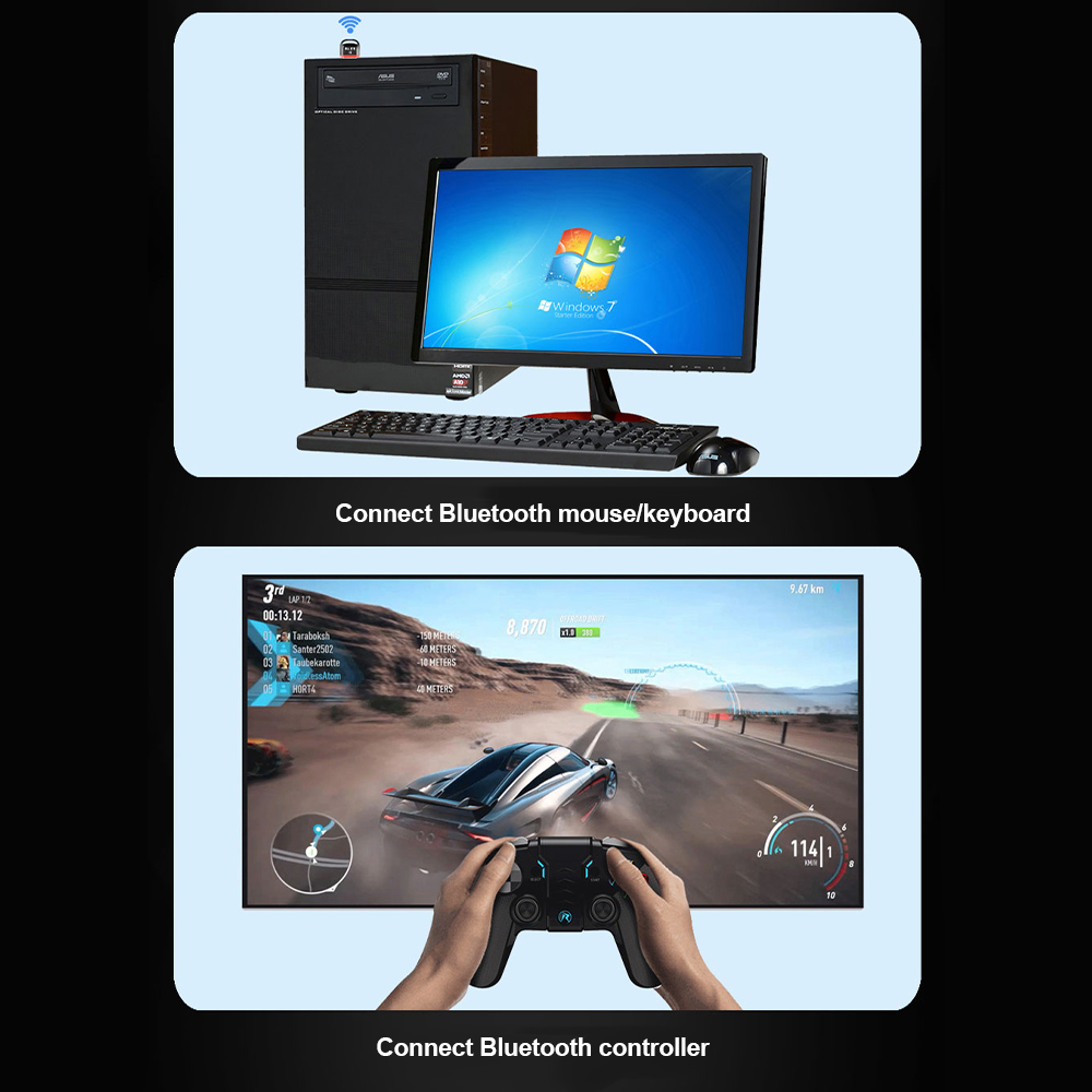 USB Bluetooth 6.0 Adapter Transmitter Bluetooth Receiver Audio Bluetooth Dongle Wireless USB Adapter for Computer PC Laptop