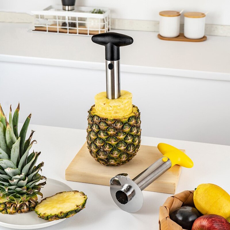 Stainless Steel Pineapple Corer Peeler Cutter Spiral Pineapple Cutting Machine Fruit Parer Cutting Tool Pineapple Slicers