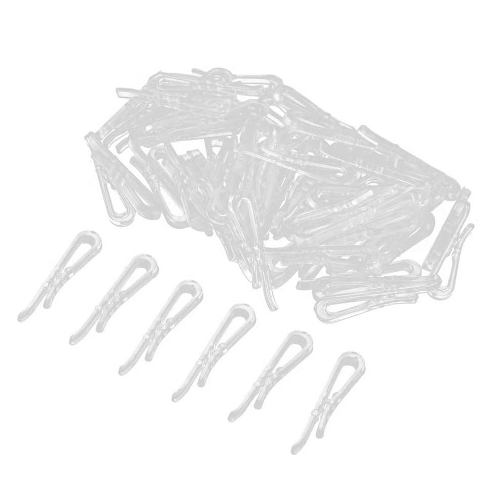 Pinzas de cocodrilo en forma de U para ropa, alfiler transparente para camisa, calcetines, tirantes, accesorios de ropa, 100/500/1000 piezas