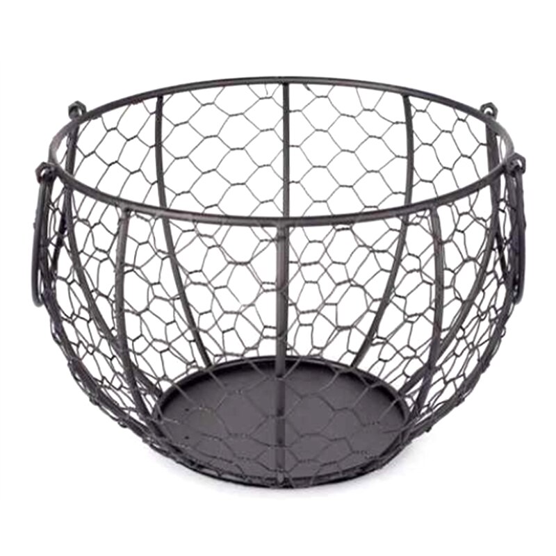Keramik ægholder kyllingetråd æg kurv frugt kurv samling høne ornamenter dekoration køkken opbevaring 19 cmx 22cm