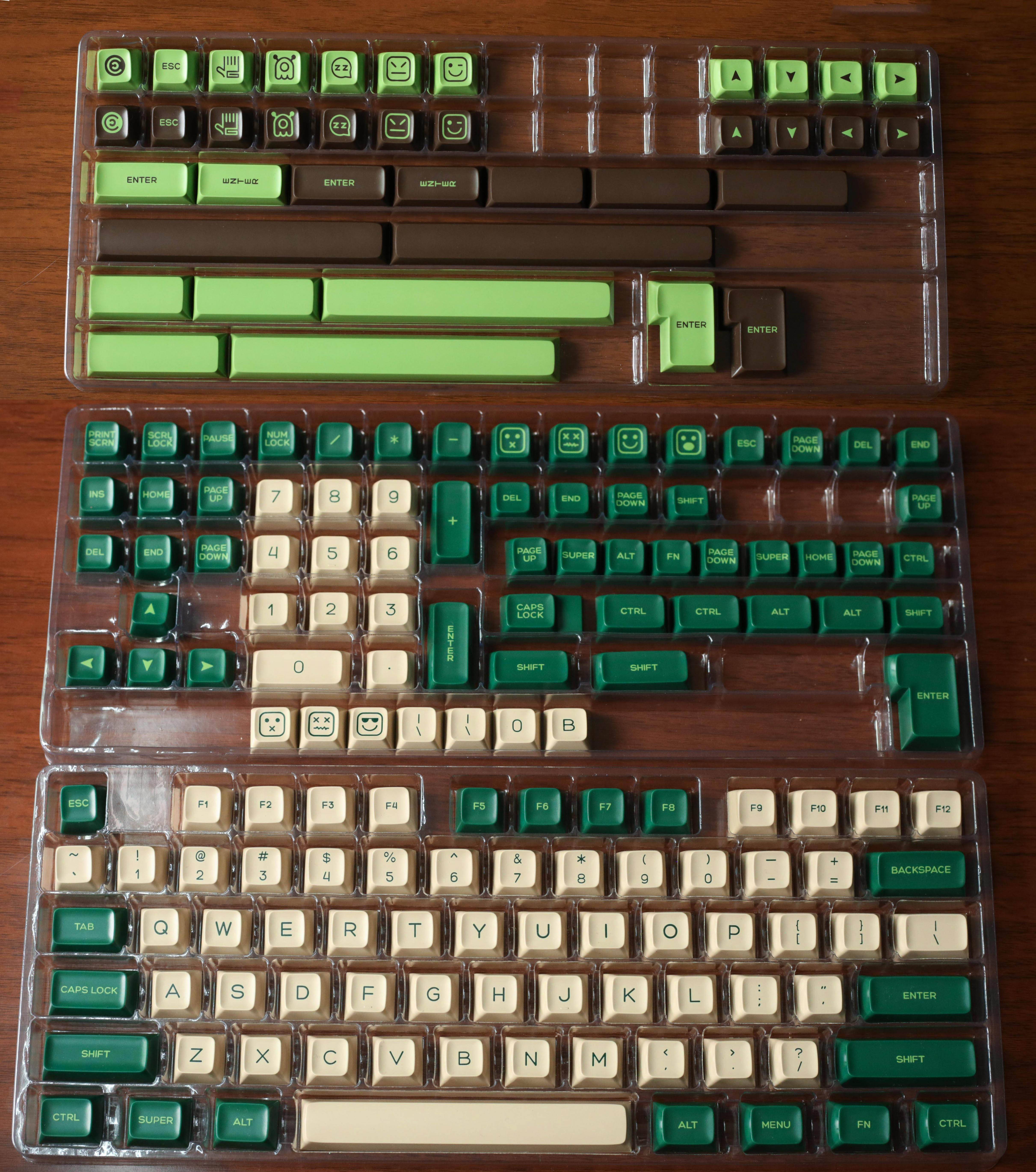 SA Profil Monster--Tastatur-Tastenkappen, benutzerdefinierte doppelt Schuss ABS-Tastenkappen, 173-Tasten für mechanische Spielen-Tastaturen von Kirsche MX Schalter: Braun