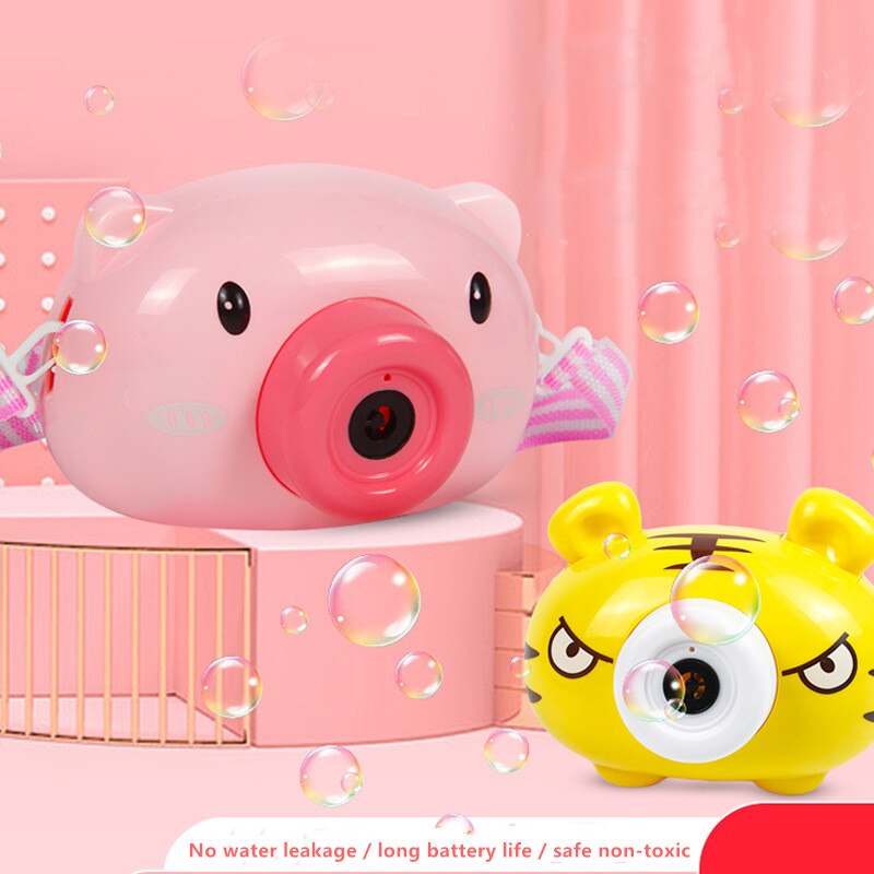 Titok Bubble Machine Camera - Light & Music - Fun Puzzle Toy for Kids Birthday