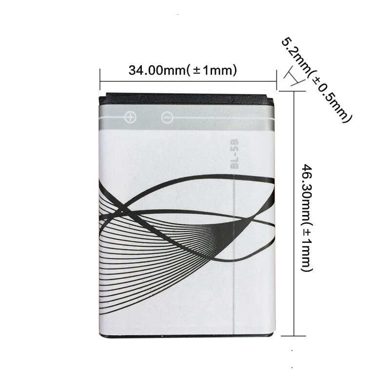 Batterie Originale Nokia BL-5B BL5B 890mAh – OEM Pour 7360 N90 5300 5320