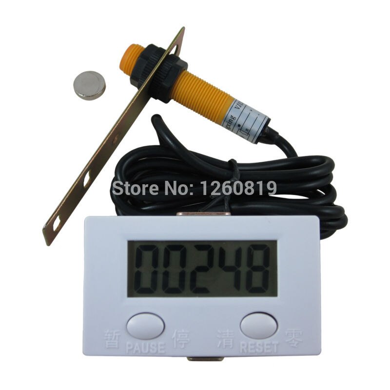 DIGITEN-contador Digital LCD de 5 dígitos, 0-99999 Plus, con interruptor con Sensor de proximidad con magnético