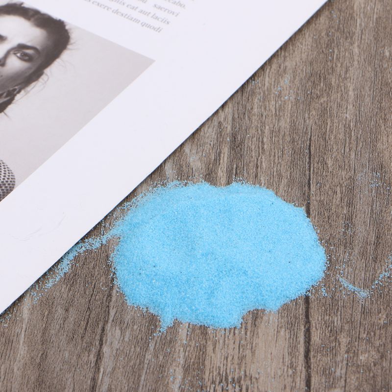 Sable bleu pour décoration Micro paysage, 1 paquet, fête sablier