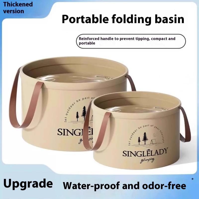 1PC 6.8/12L Car Folding Bucket Waterproof Foldable Sink Portable Travel Foldable Basin Camping Hiking Fishing Storage Bucket