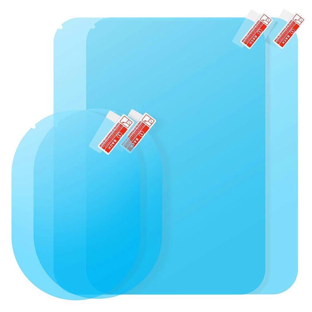 2PCS/SET Car Mirror Window Clear Film Anti Dazzle Car Rearview Mirror Protective Film Waterproof Rainproof Anti Fog Car Sticker