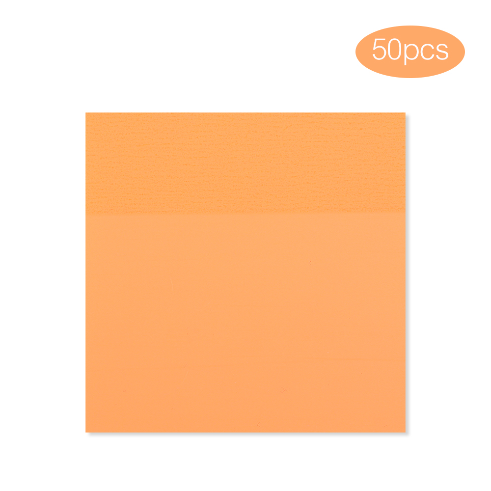 Bloc de notas transparente para mascotas, 50 hojas, planificador de notas adhesivas, pegatina, Bloc de notas, suministros escolares, papelería para estudiantes: Negro