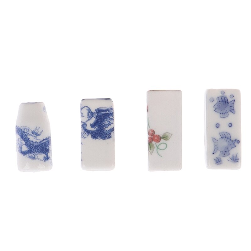 4 stil 1:12 Puppenhaus Miniatur Keramik Stäbchen Rohr Modell Küche Zubehör Spielzeug