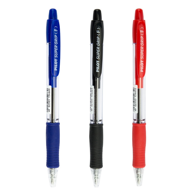 Pilot BPGP-10R SUPER GRIP Ballpoint Pens Ball Point Pen transparent plastic 0.7mm Office School Supplies 1 Piece