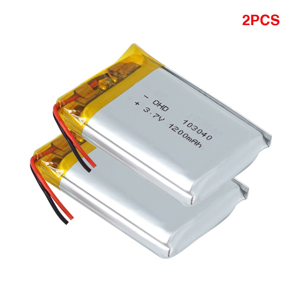 Oplaadbare 1200Mah Li-Po Batterij 103040 Li-Ion Lipo Cellen Lithium Li-Po Polymeer Batterij Voor MP3 MP4 dvd Gps Bluetooth Headset