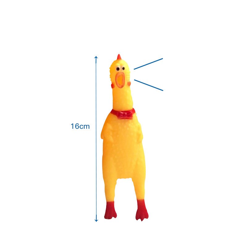 Funny Screaming Kip Huisdieren Hond Speelgoed Squeeze Piepende Sound Funny Speelgoed Veiligheid Rubber Voor Honden Katten Molaire Kauwen speelgoed: S
