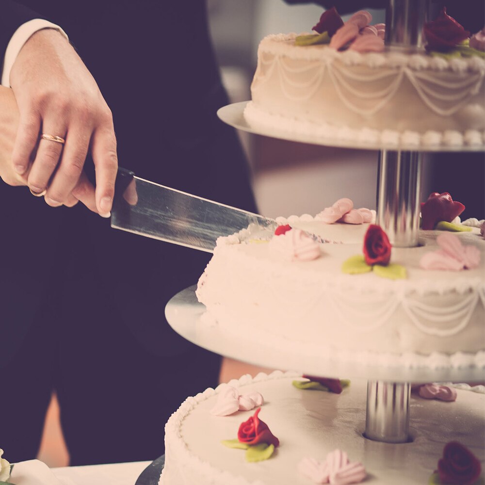 1PCs Transparent Removable Acrylic Cake Display Stand For Party Round Cupcake Holder Bakeware Wedding Birthday Party Decoration