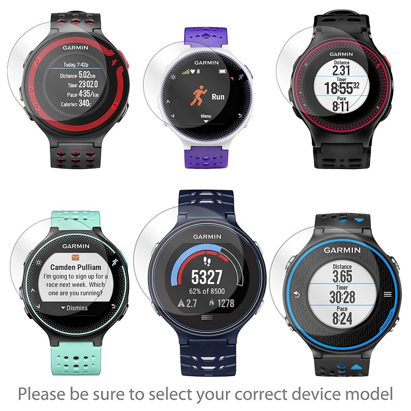 Vskey 100 stk herdet glass til garmin forløper 235 230 220 225 630 620 skjermbeskytter sport smart se beskyttende film