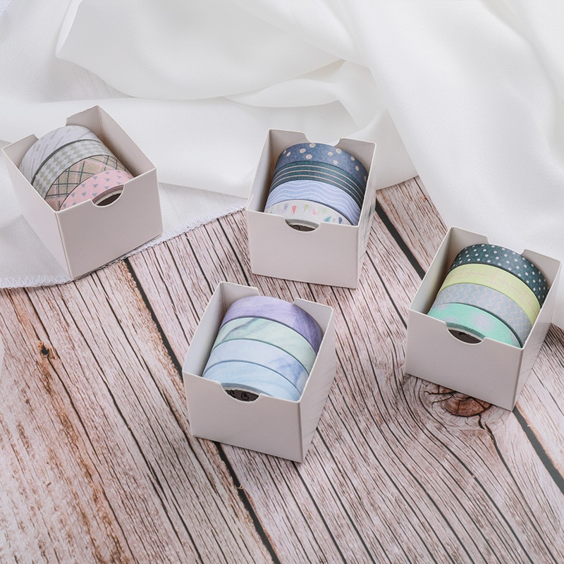 4pcs/set Japanese Decoration Kawaii Masking Fresh Paper Diy Washi Tape Stickers Scrapbooking Cute Stationary School Supplies