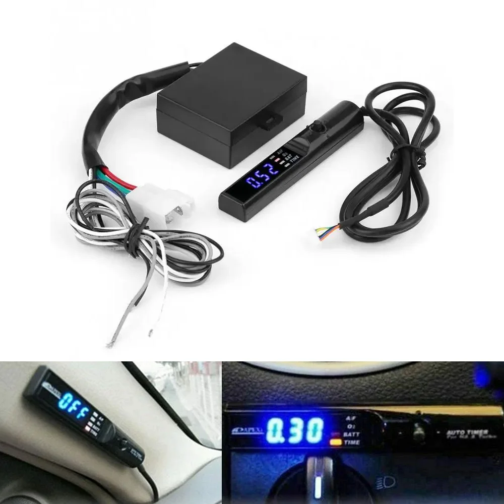 Temporizador Turbo de 12V para coche, controlador de retardo, retardador de tiempo de estacionamiento, dispositivo modificado, pantalla Digital LED electrónica Universal para coche