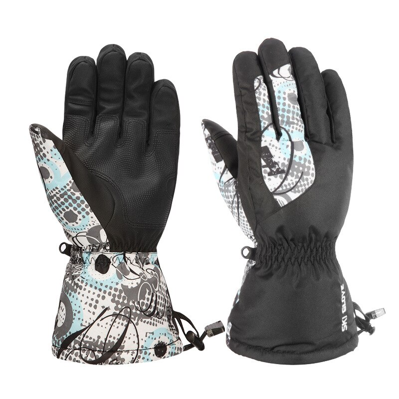 Vandtætte vinter varme handsker mænd ski handsker snowboard handsker motorcykel ridning vinter touch screen sne handske: C / L