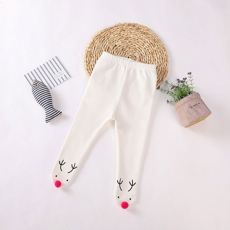 Warm Pants Baby Kids Boys Girls Halloween Leggings Children Autumn Winter Cotton Cute Pants Clothes 0-2 T