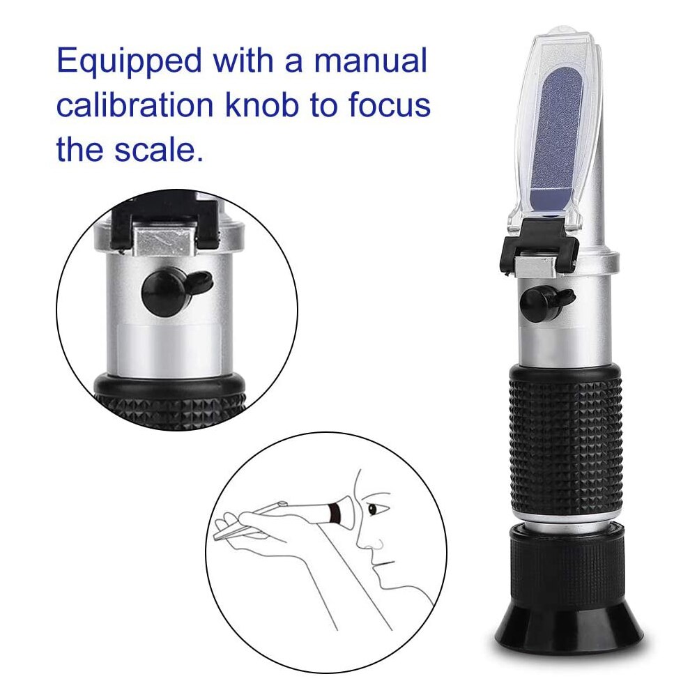 Handheld Digital Refractometer Antifreeze Tester For Measuring Automobile Antifreeze And Battery Cleaning Fluid Refractometer